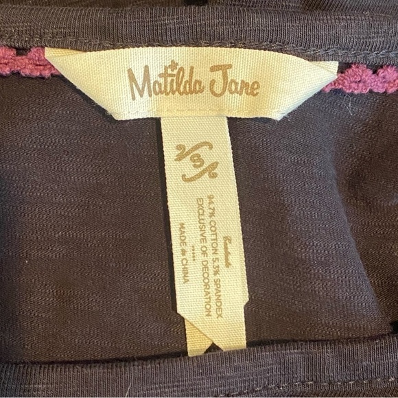 Matilda Jane Discovery Women’s Black Dress Size Small S Scoop Neck 3/4 Sleeve - Picture 4 of 6